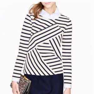 J. Crew diagonal striped top